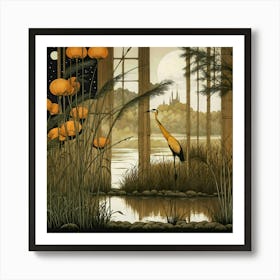 Bird In The Night Art Print