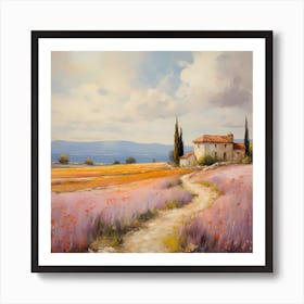 Siena Sunsets: Monet's Brush Art Print