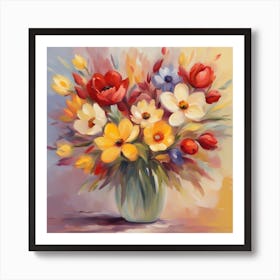 Flowers In A Vase 10 Art Print