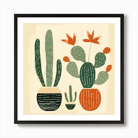 Cactus Illustration Art 47 Art Print