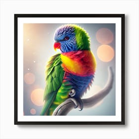 Colorful Parrot 2 Art Print