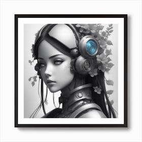 Robot Girl 7 Art Print