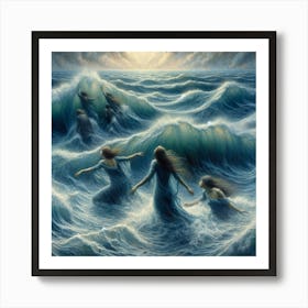 Women Of The Sea 1 Art Print