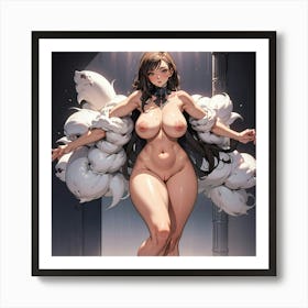 Nude Anime Girl 63 Art Print