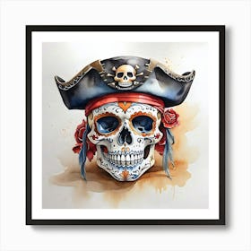 Pirate Skull 1 Art Print