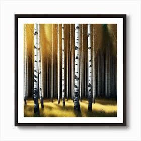 Birch Forest 32 Art Print
