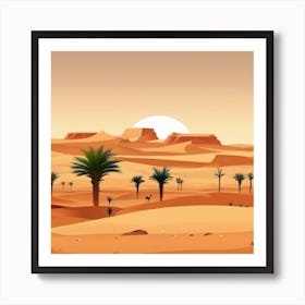 Desert Landscape 46 Art Print