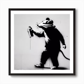 The Graffiti Rat Art Print