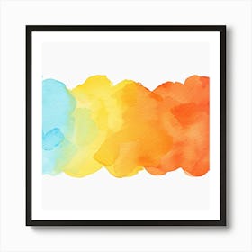 Watercolor Splatters Art Print