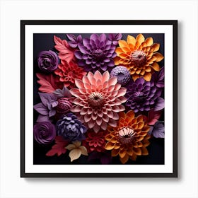 Paper Flowers 12 Art Print