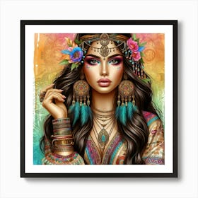 Bohemian Girl 1 Art Print