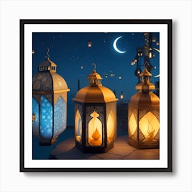 Ramadan Lanterns Art Print