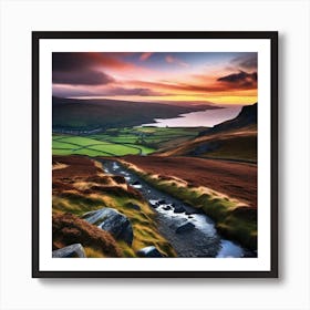 Sunset In Ireland 1 Art Print