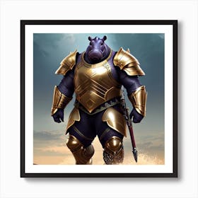 Hippo 2 Art Print