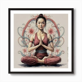 Yoga Instructor Art Print