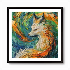 Fox Painting 2 Art Print