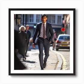 Businessman In London Art Print