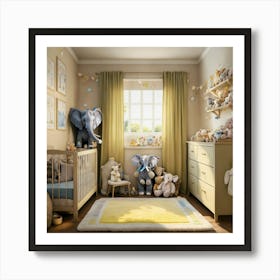 Please Create A Realistic Image Of A Nursery Fille (6) Art Print