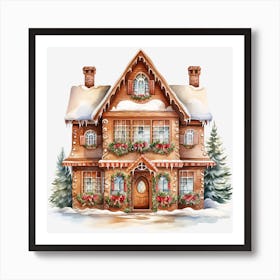 Gingerbread House 1 Art Print