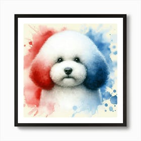 Watercolor Bichon Frise 4 Art Print