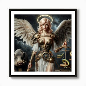 Princess Angel Warrior 3 Art Print