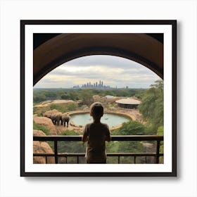 Zoo View Art Print