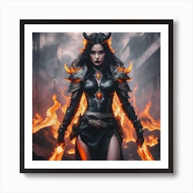 Devil Woman 3 Art Print