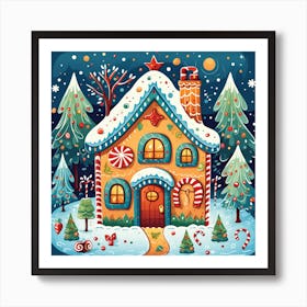 Gingerbread House 2 Art Print