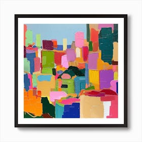 Abstract Travel Collection Seoul South Korea 1 Art Print