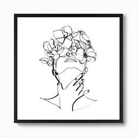 Flower Head Art Print Art Print