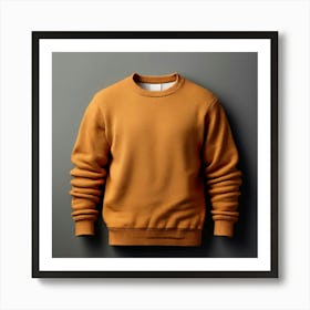 Mock Up Jumper Blank Plain Sweater Pullover Knit Cotton Wool Fleece Soft Comfy Cozy M (23) Art Print