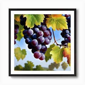 Grapes On The Vine 4 Art Print