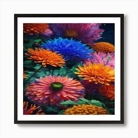 Colorful Flowers 1 Art Print