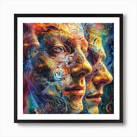 Two Faces Art Print