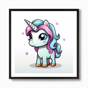 Cute Unicorn 443 Art Print