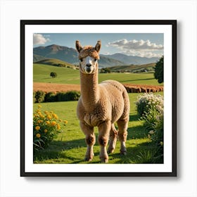 Alpaca Art Print