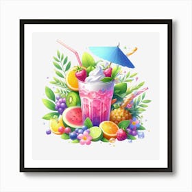 Tropical Drink 1 Art Print