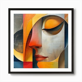 Abstract Painting of a Woman's face - city wall art, colorful wall art, home decor, minimal art, modern wall art, wall art, wall decoration, wall print colourful wall art, decor wall art, digital art, digital art download, interior wall art, downloadable art, eclectic wall, fantasy wall art, home decoration, home decor wall, printable art, printable wall art, wall art prints, artistic expression, contemporary, modern art print, Art Print