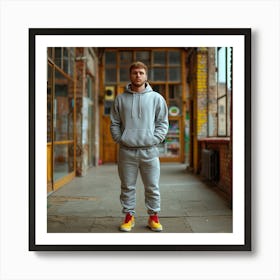 Man In A Hoodie Art Print