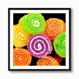 Colorful Lollipops 1 Art Print