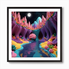 Cave In The Mountains Art Print