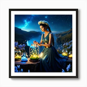 Fairy In A Jar Art Print