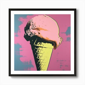Ice Cream Cone Pop Art 2 Art Print
