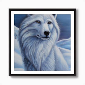 White Wolf Art Print