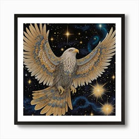 Eagle In Flight Art Print