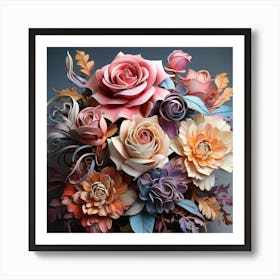 Bouquet Of Flowers 15 Art Print