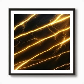 Lightning Bolts Art Print