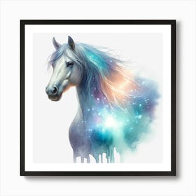 Galaxy Horse 1 Art Print