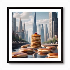 Pancakes In The City Art Print