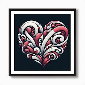 Romantic Valentine design 2 Art Print